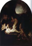 REMBRANDT Harmenszoon van Rijn The Entombment of Christ oil on canvas